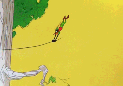 大树 绿色 绳子 卡通