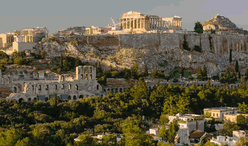 古建筑 希腊 延时摄影 欧洲 风景