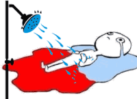 洗澡 哭泣 死亡