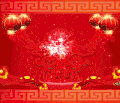 春节 烟花 喜庆 红灯笼