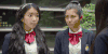 美女 点头 瞪眼睛 长发