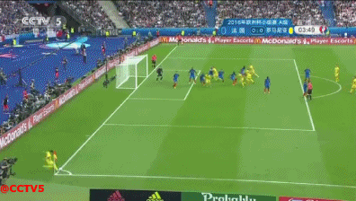 法国vs罗马尼亚 足球 欧洲杯 罚球 射门