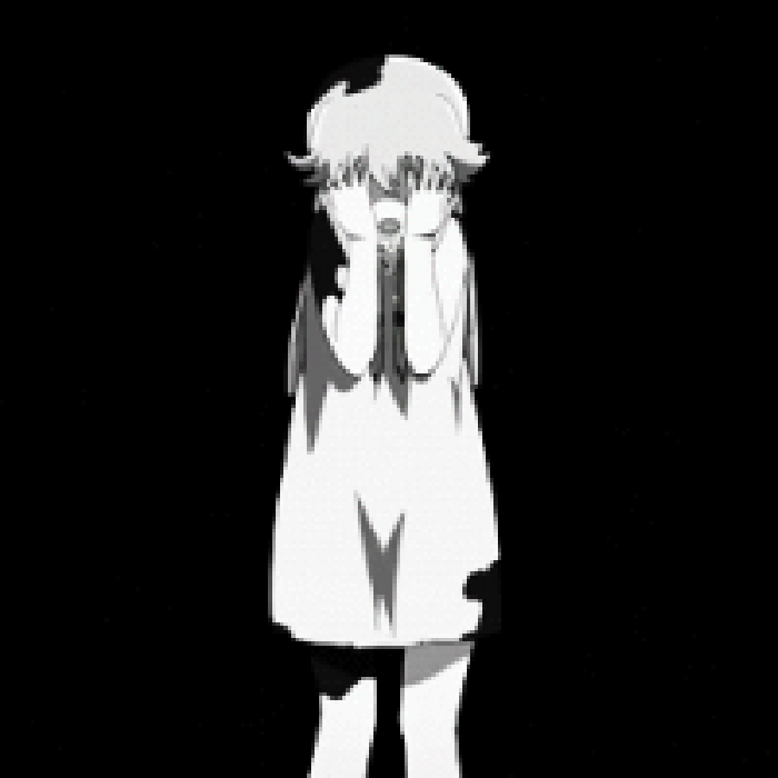 捂脸 害怕 卡通 二次元