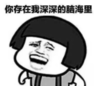 暴漫 文字表情包 你存在在我深深的脑海里 搞笑 逗 沙雕
