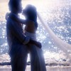 情侣 拥抱 婚纱 浪漫