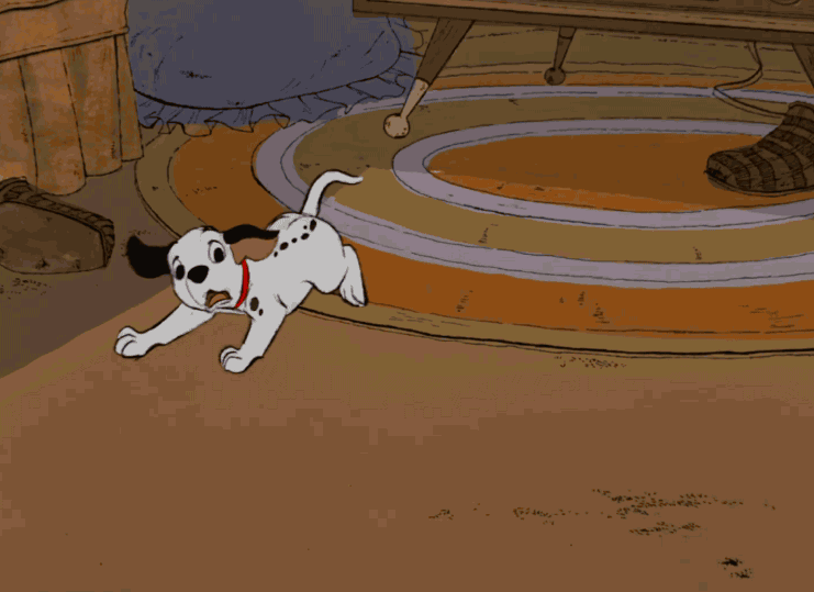 迪士尼 GIF 可爱的 幸运的 小狗 101只斑点狗 补丁 斑点狗 罗利