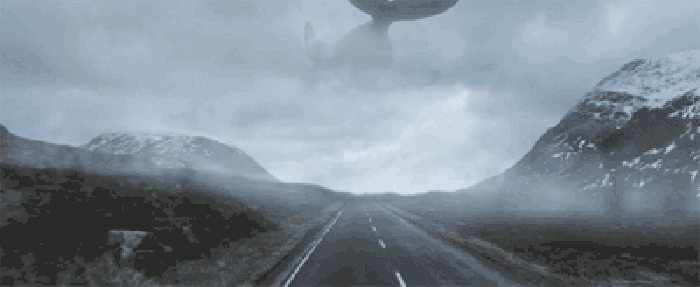 公路 天空 海豚 影子