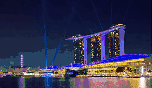 Singapore Singapore2012延时摄影 ZWEIZWEI 城市 夜晚 新加坡 新加坡滨海湾金沙酒店 灯光