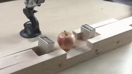 磁铁 苹果 挤飞 实验