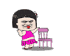 金管长 凳子 蘑菇头 红嘴唇