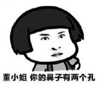 暴漫 文字表情包 董小姐 你的鼻子有两个鼻孔 搞笑 逗 沙雕