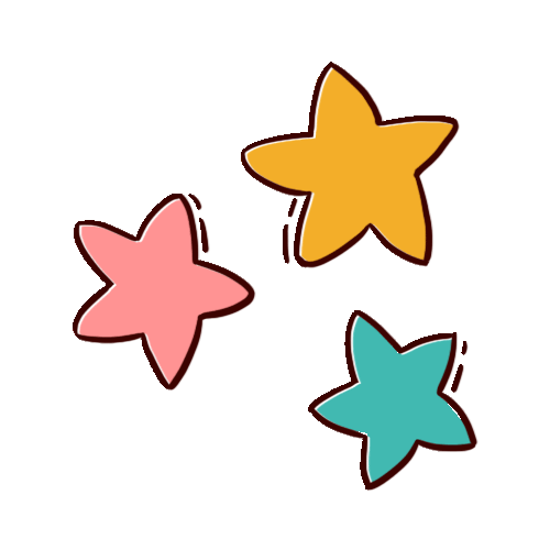 星星 漂亮 闪烁 三个
