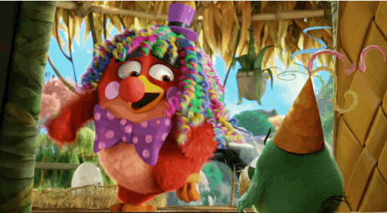 愤怒的小鸟 Angry Birds movie 假发 帽子 发疯 彩虹 奇装异服 装傻