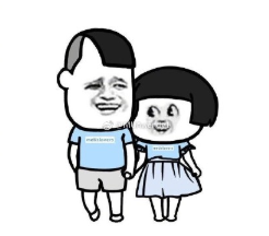 蘑菇头 搞笑 逗 蠢萌 情侣装