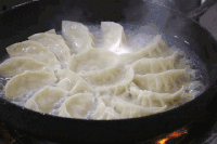 小吃 美食 流口水 饺子 锅贴
