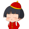 红包 可爱 眨眼 小男孩