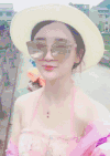 墨镜 帽子 美女 风景
