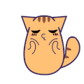 猫咪 可爱 亲吻 红嘴唇