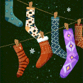 圣诞节 圣诞 袜子 夹子 Merry Christmas