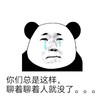 难过 熊猫 流泪 你们总是这样 聊着聊着没人