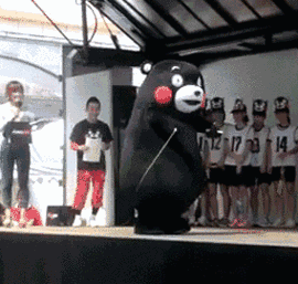 熊本熊 跳绳 可爱 蠢萌