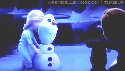 冰雪奇缘 艾莎 安娜  雪人 开心 玩耍  迪士尼 动画 Frozen Disney