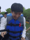 帅哥 开心 激动 转头