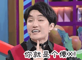 soogif 你就是个傻X 奇葩说 生气 soogif出品