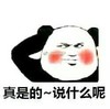 熊猫头 脸红 可爱 斗图 搞笑 真是的 说什么呢