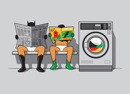 看报纸 洗衣机 翻页 蝙蝠侠