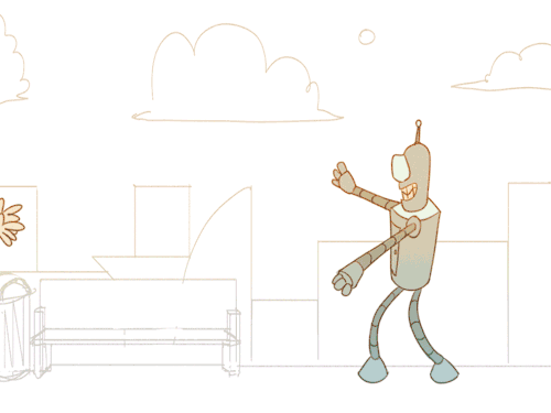 飞出个未来 Futurama 拥抱 机器人 开心 卡通