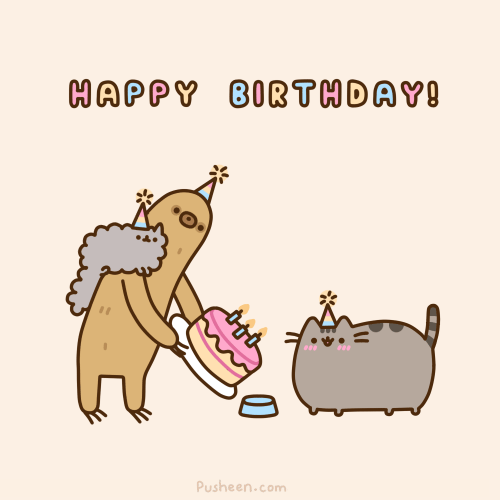 生日 生日快乐 卡通 猫