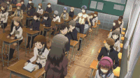 动漫 教室 上课 学习