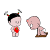 卡通 小孩 萌萌哒 搞笑