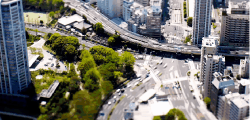 十字路口 城市 日本 移轴摄影 迷你东京 高架