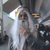 cosplay 动漫节 胡子 思考