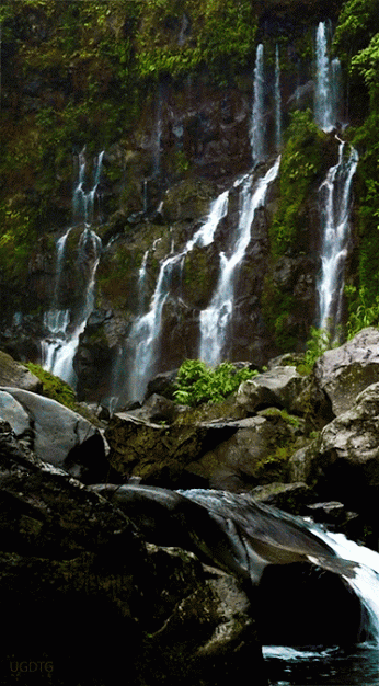 瀑布 流水 自然 风景