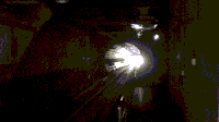 火车 行驶 夜晚 恐怖 轨道