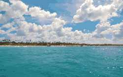 多米尼加共和国 海水 白云 纪录片 蓬塔卡纳 蔚蓝 风景