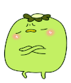 傲娇 可爱 萌 小鸡 绿色的鸡