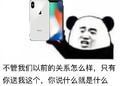 不管我们以前的关系 怎么样 只有你送我这个 你说什么就是什么 恶搞 iphone x