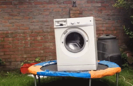 洗衣机 搞笑 夸张 惊吓