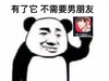 熊猫头 有了它 不需要男朋友 斗图 搞笑 猥琐