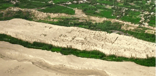 交河故城 吐鲁番市 新疆 纪录片 绿地 航拍中国 风化