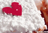 红心 白雪 唯美 温暖