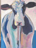 奶牛  绘画 牛  优雅