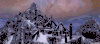 山林 城堡 雪山