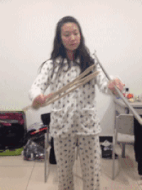 提琴 美女 爆笑 逗比