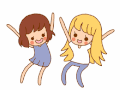 女孩 可爱 跳舞 动画