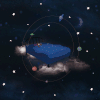 星空 夜晚 漂亮 月亮